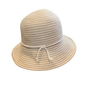 Jaclyn Smith Beige Woven Hat
